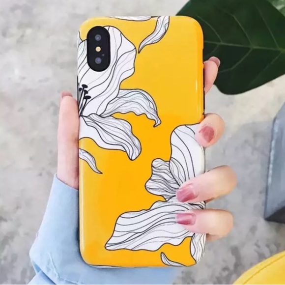 FINAL SALE iPhone X/XS/XS MAX Case Yellow Flowers - Picture 2 of 5